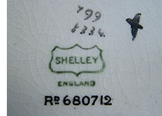 typical backstamp with Rd No.